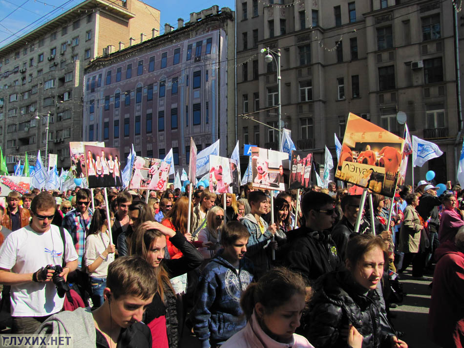 В демонстрации приняли участие множество различных организаций. Например, популярное движение "Хрюши против"
