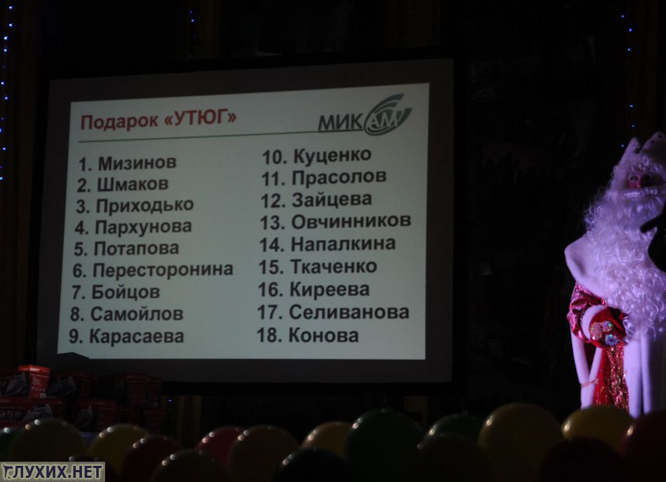 На сцену вновь приглашались активисты для получения подарков. На сцену вновь приглашались активисты для получения подарков.