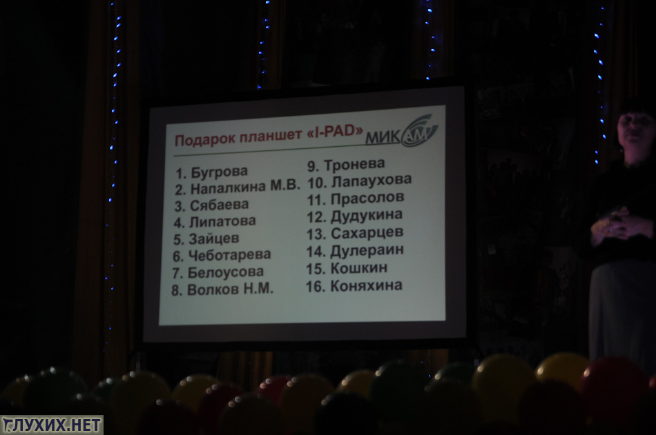 На сцену вновь приглашались активисты для получения подарков. На сцену вновь приглашались активисты для получения подарков.