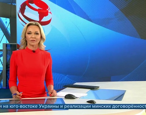 Новости на Первом канале в обновлённом формате. Кадр Первого канала 1tv.ru