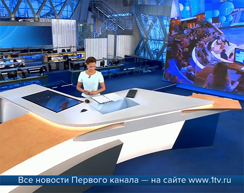 Новости Первого канала с бегущей строкой. Кадр Первого канала - 1tv.ru Новости Первого канала с бегущей строкой. Кадр Первого канала - 1tv.ru