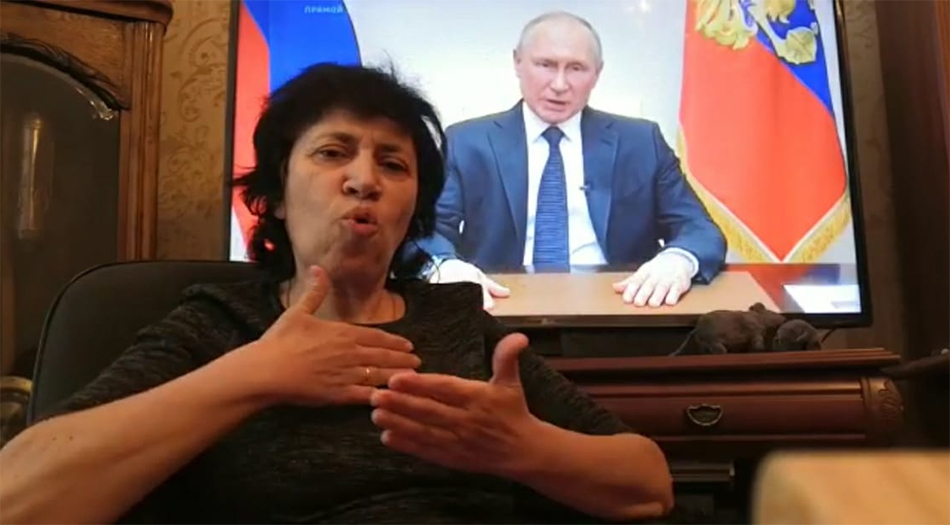 Марина Чемоданова (СПб РОО ВОГ) переводит обращение Владимира Путина Марина Чемоданова (СПб РОО ВОГ) переводит обращение Владимира Путина